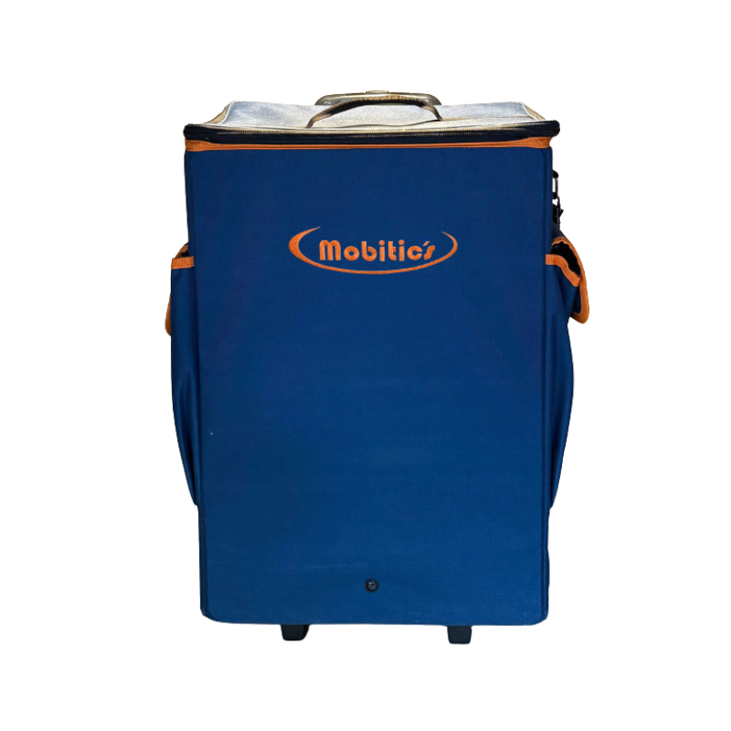 Sac multimédia Mobibag ++ avec trolley et roues renforcées pour 10 PC portables ou tablettes