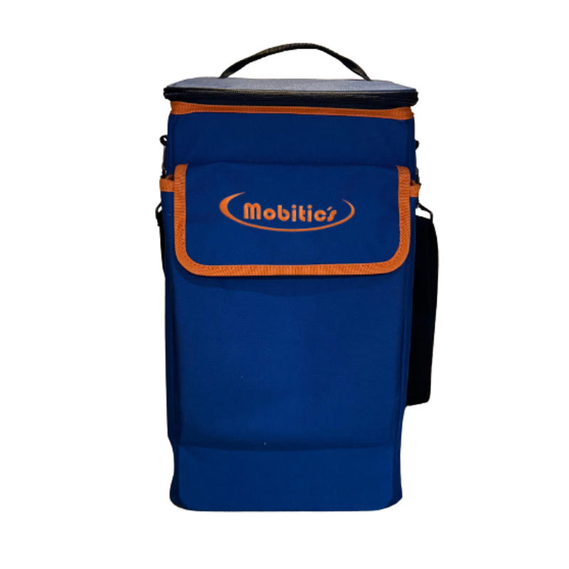 Sac Mobibag Mini compact avec poignées, roues et lanière dorsale pour tablettes
